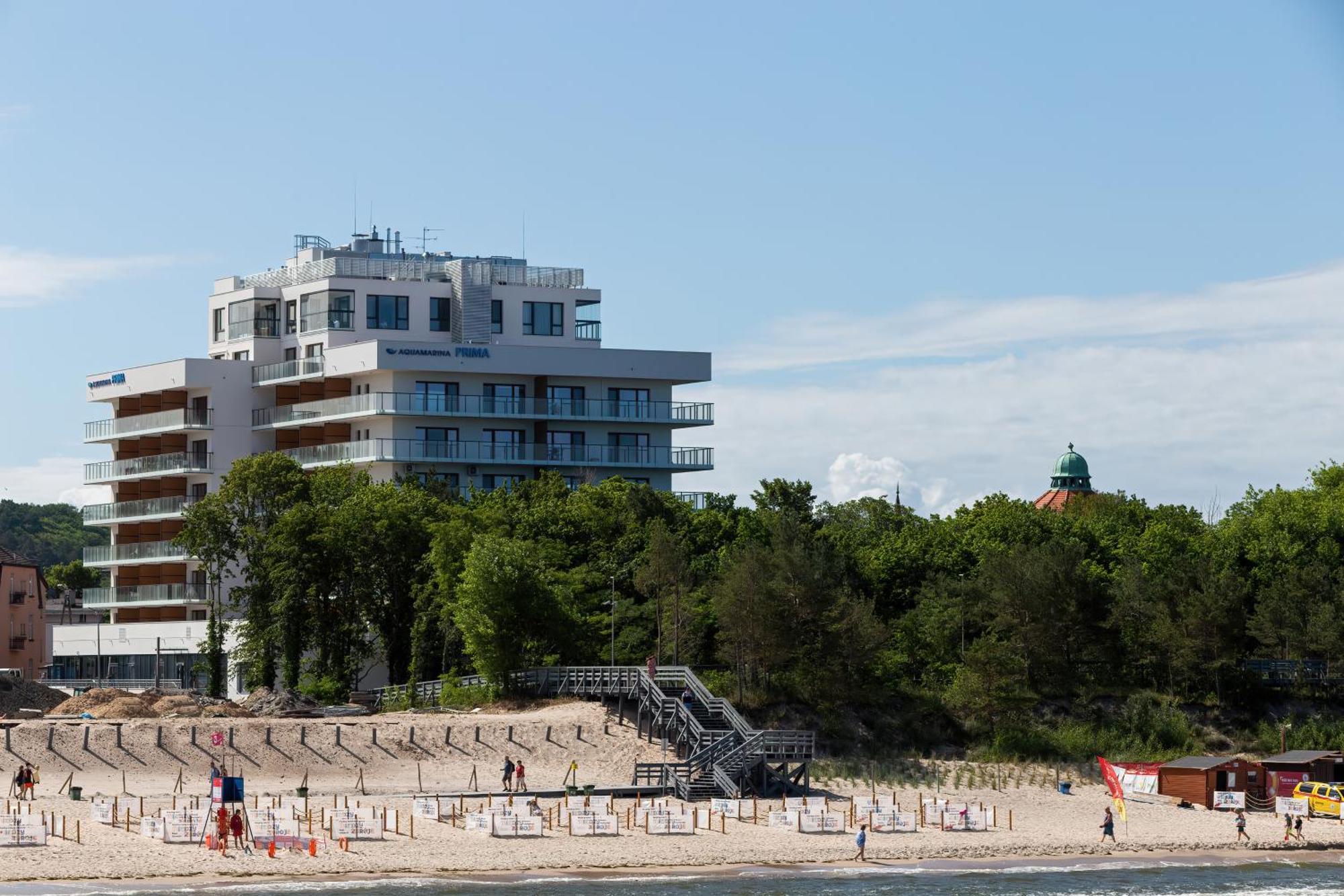 Aquamarina Prima Deluxe Studios With Sea View By Noclegi Renters Miedzyzdroje Kültér fotó
